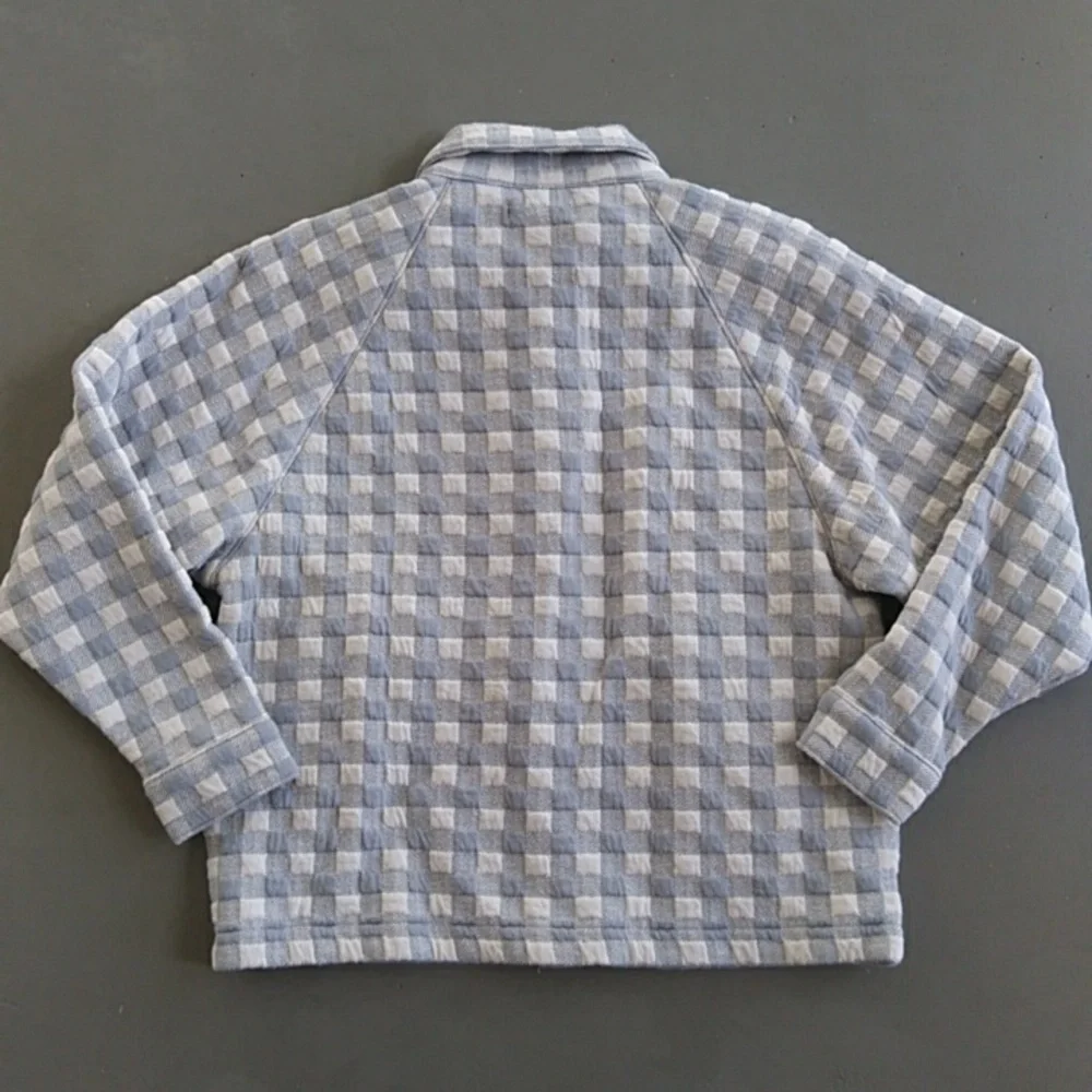Madewell Gray Plaid Jacket - Picture 8 of 11